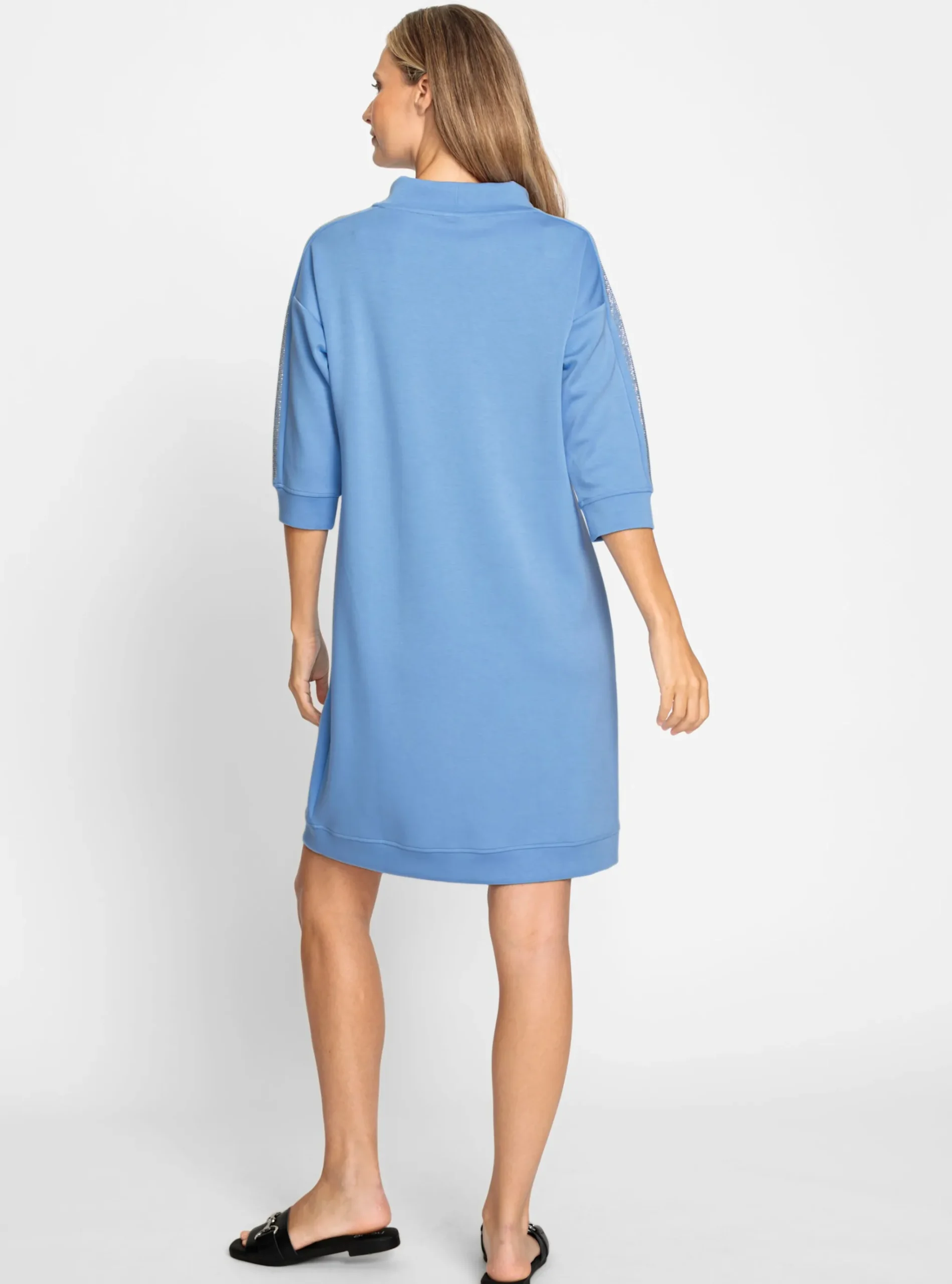 Freizeitkleid mit Glitzerstein-Applikation
