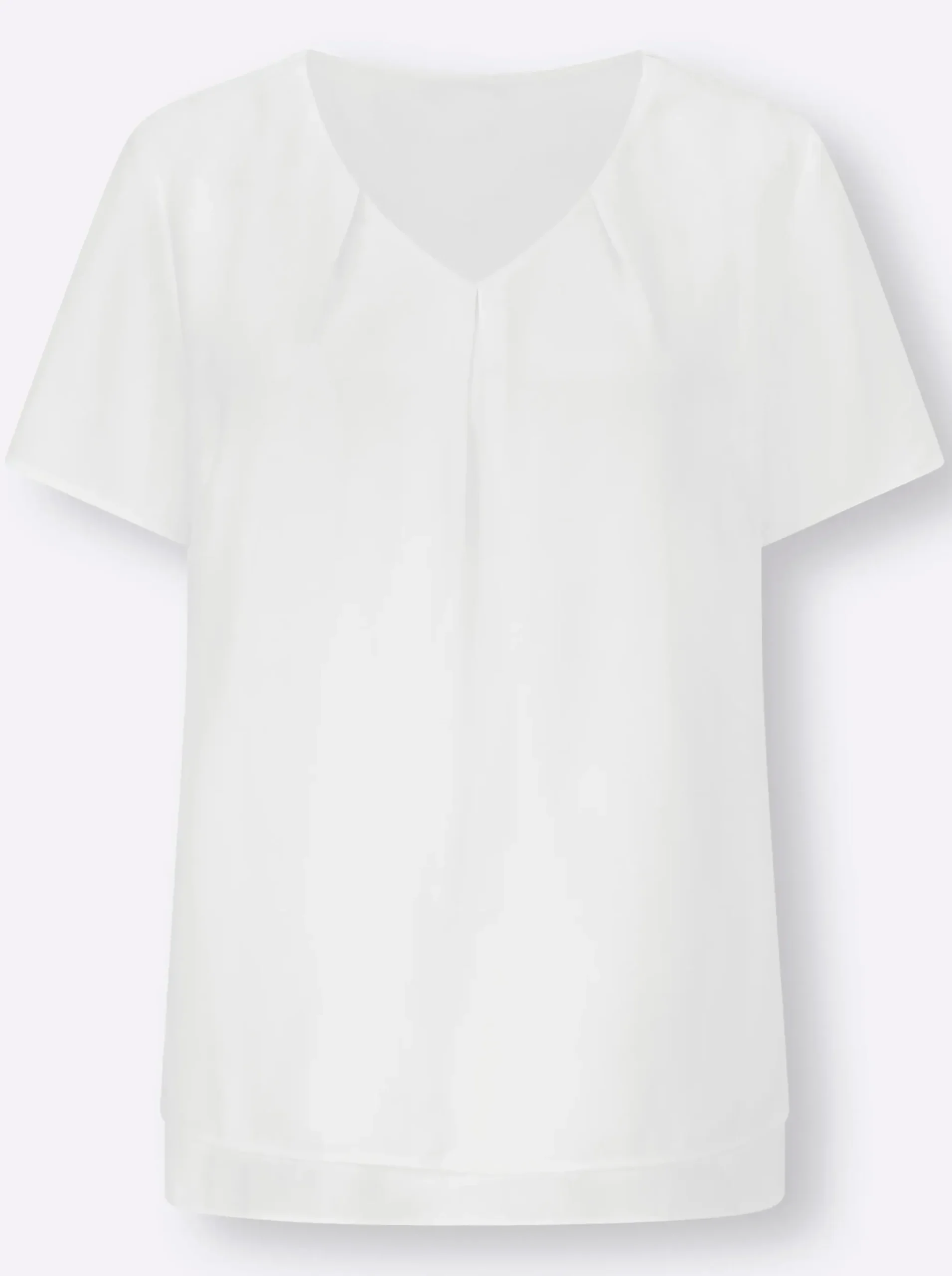 Georgettebluse mit Kellerfalte vorn