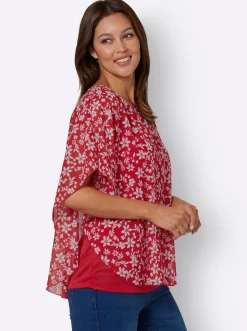 Georgettebluse mit Lagen-Look