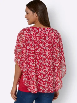 Georgettebluse mit Lagen-Look