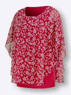 Georgettebluse mit Lagen-Look