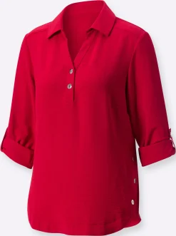 Hemdbluse mit Zierknöpfen