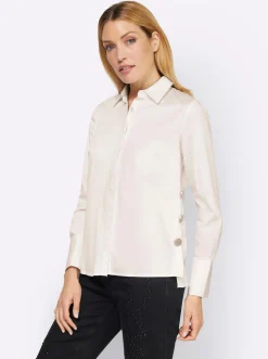 Hemdbluse mit Zierknöpfen