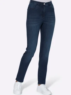 High-waist-Jeans in Karottenform
