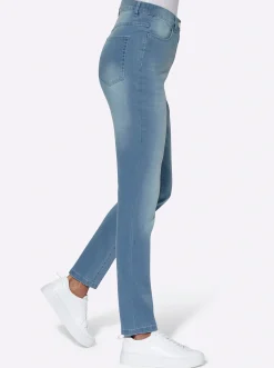 High-waist-Jeans in Karottenform