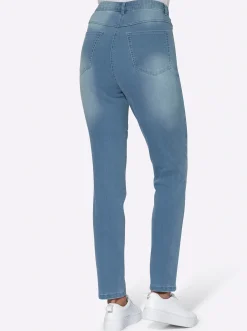 High-waist-Jeans in Karottenform