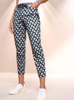 7/8-Hose mit Fake-Leistentaschen