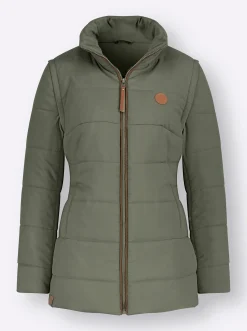 2-in-1-Jacke mit Kontrast-Futter