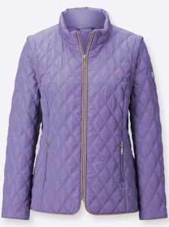 2-in-1-Jacke mit Rautensteppung