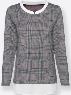 2-in-1-Shirt aus formstabilem Jersey