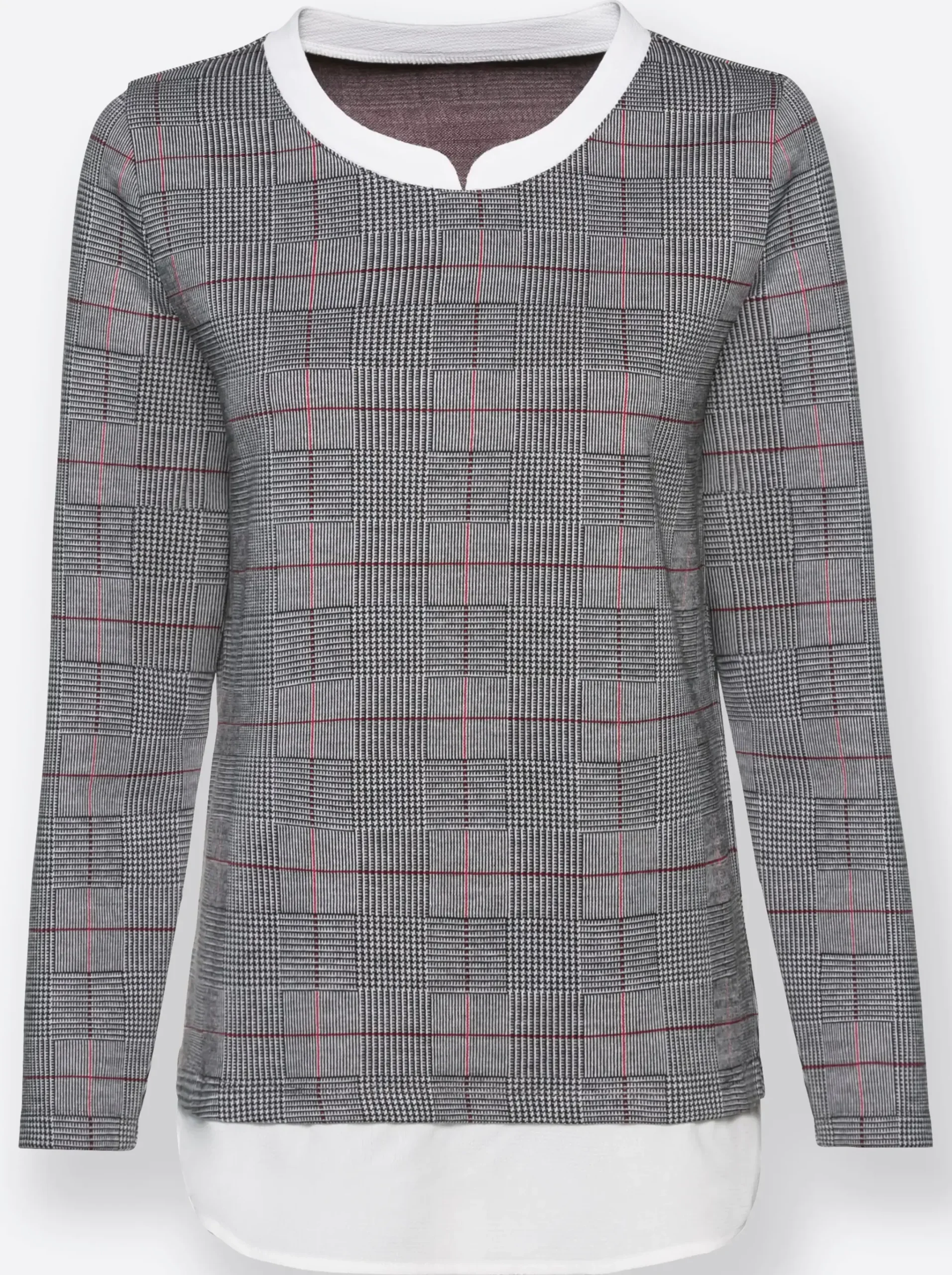 2-in-1-Shirt aus formstabilem Jersey