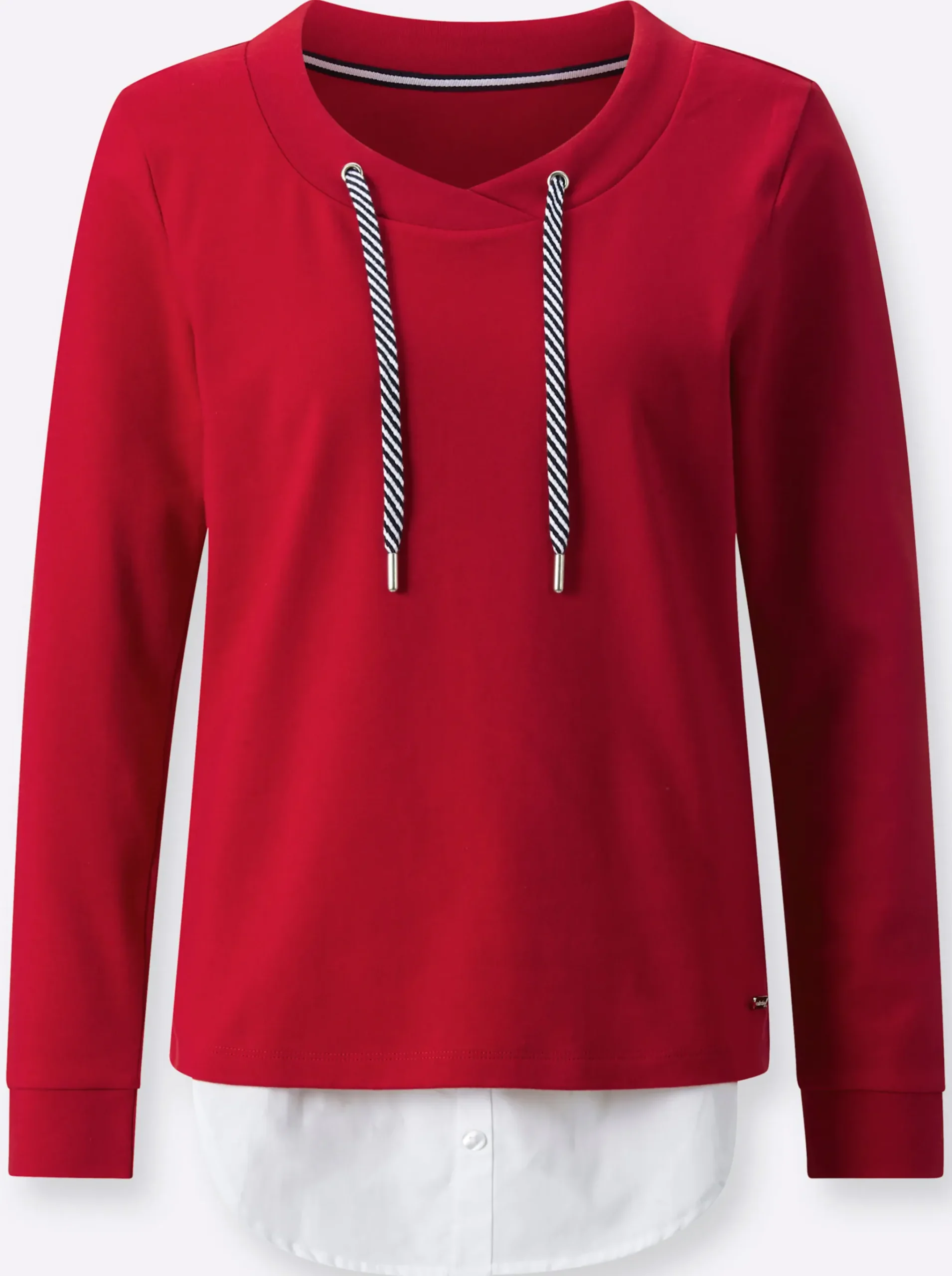2-in-1-Shirt mit Blusensaum