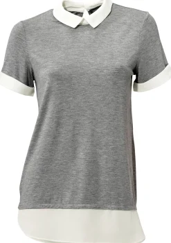 2-in-1-Shirt mit Chiffon-Einsätzen