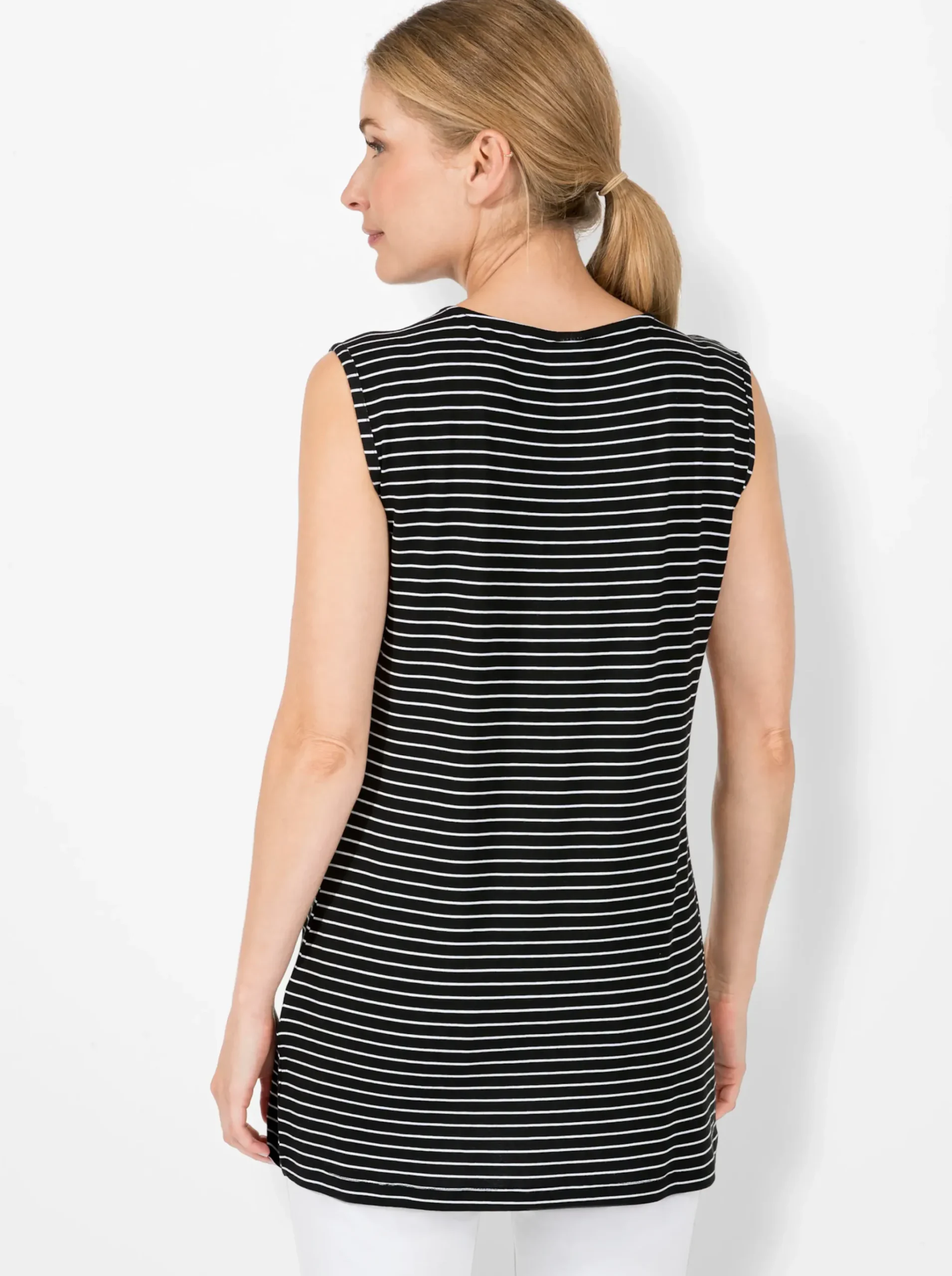 2-in-1-Shirt mit Ringel-Top