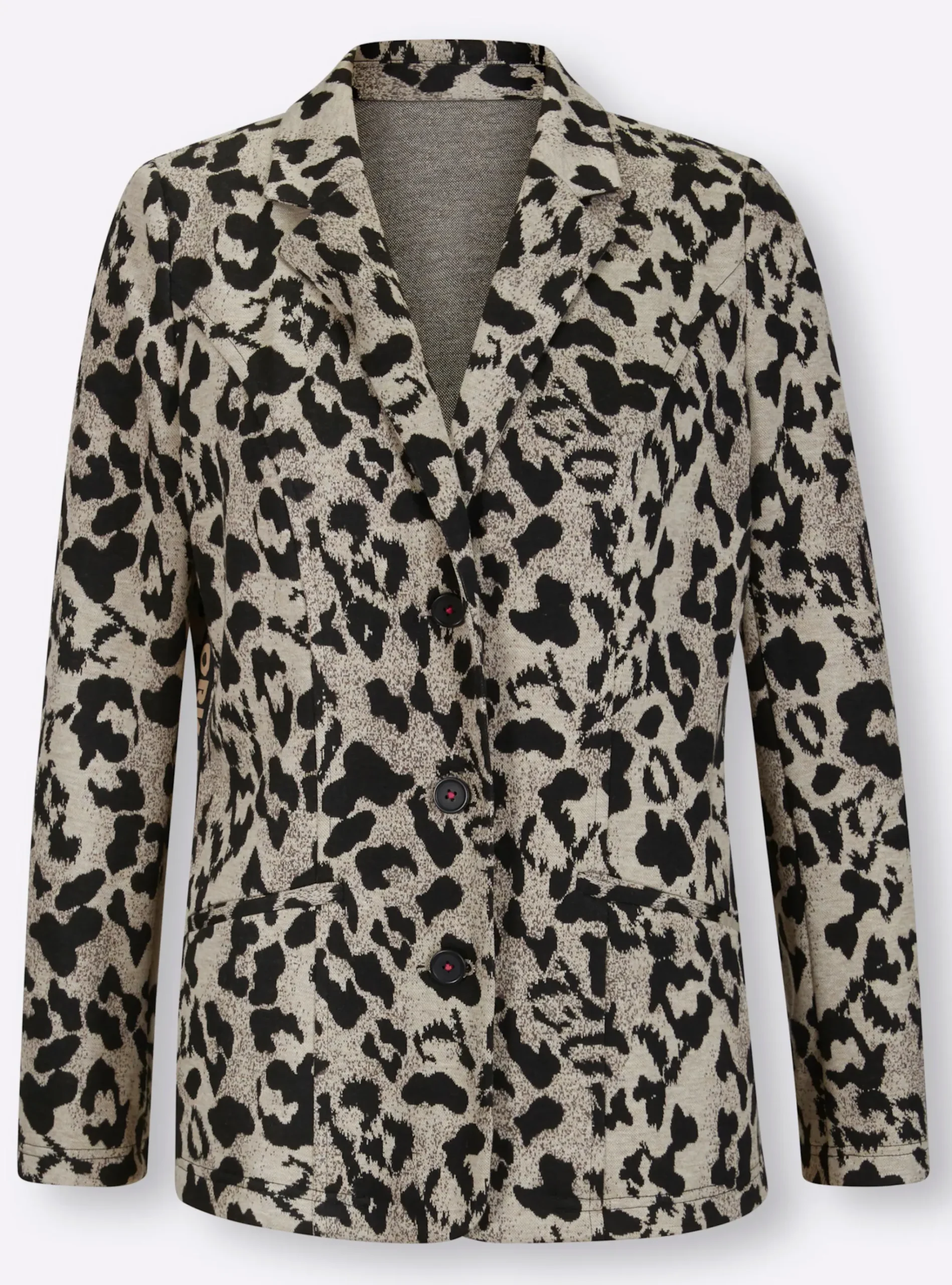 Jacquardblazer mit Animal-Dessin