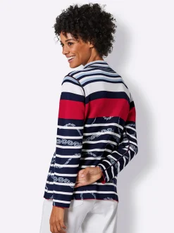Jacquardstrickjacke
