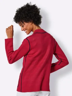 Jacquardstrickjacke