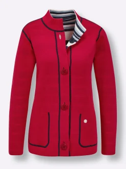 Jacquardstrickjacke