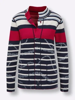 Jacquardstrickjacke