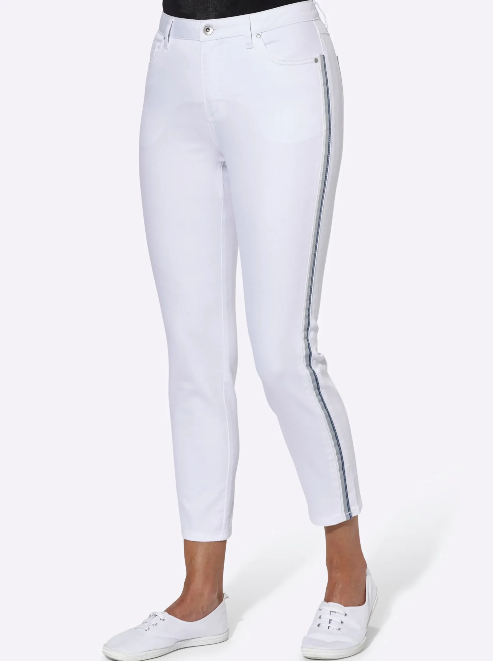 7/8-Jeans leichte Used-Optik