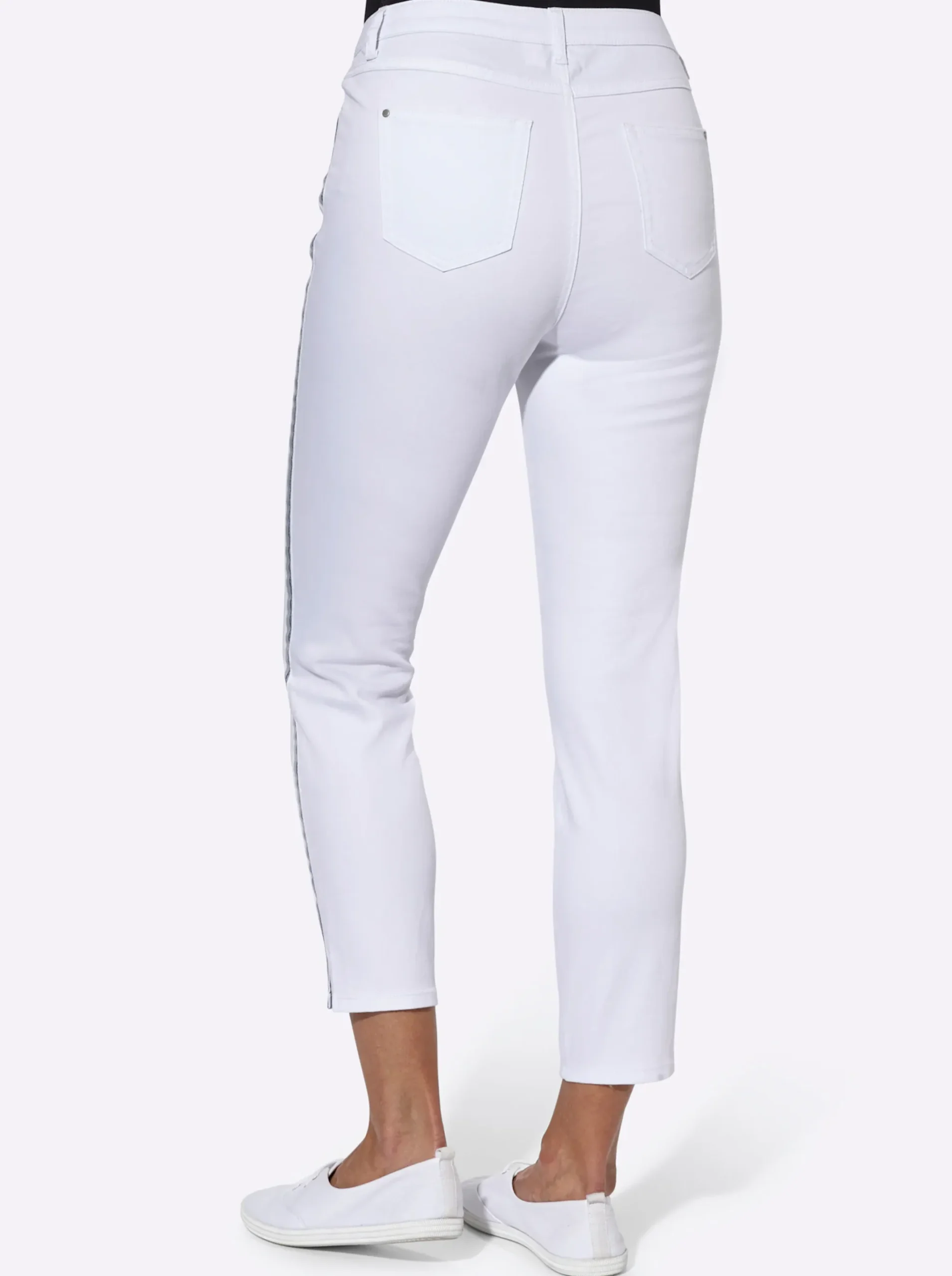 7/8-Jeans leichte Used-Optik