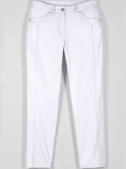 7/8-Jeans mit optisch streckenden Nähten