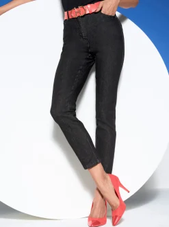 7/8-Jeans mit Push-up-Effekt