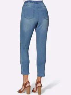7/8-Jeans mit Reißverschluss am Bein
