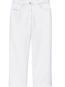 7/8-Jeans mit Schmuckknöpfen