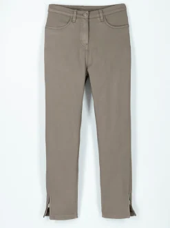 7/8-Jeans mit seitlichen Reißverschlüssen