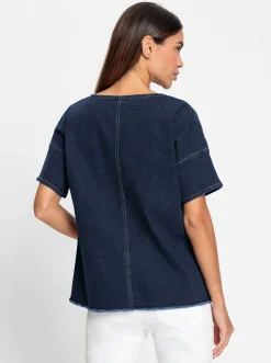 Jeansbluse
