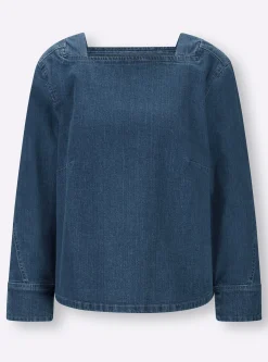 Jeansbluse