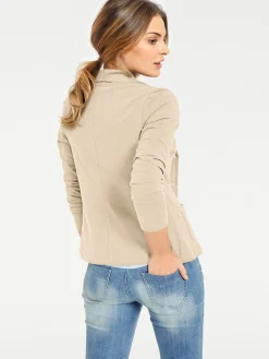 Jerseyblazer aus Baumwolle, ungefüttert