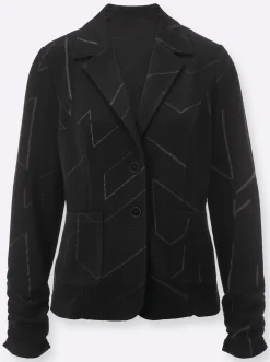 Jerseyblazer im Jacquard-Dessin