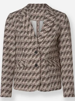 Jerseyblazer mit passformgenauen Nähten