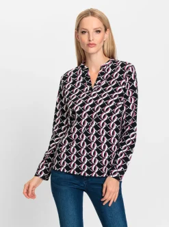 Jersey-Bluse