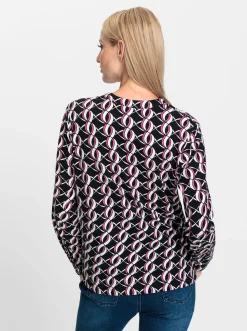 Jersey-Bluse