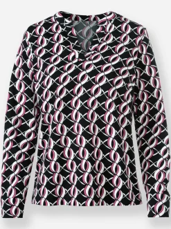 Jersey-Bluse
