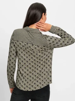 Jersey-Bluse