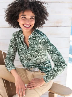 Jersey-Bluse