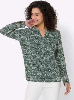 Jersey-Bluse
