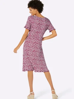 Jerseykleid in Wickel-Optik