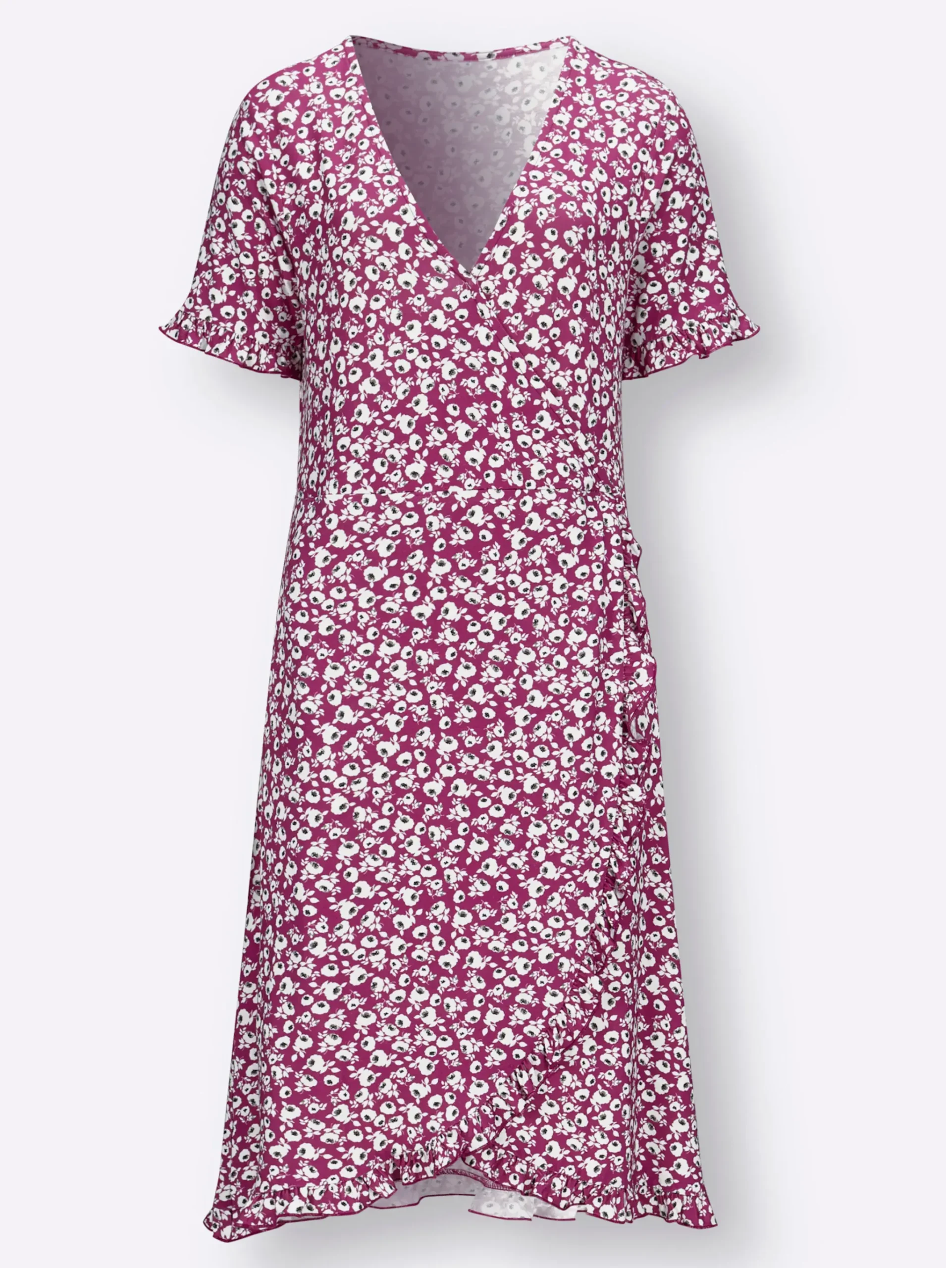 Jerseykleid in Wickel-Optik