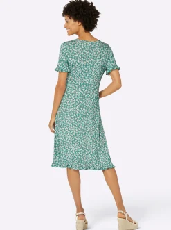 Jerseykleid in Wickel-Optik