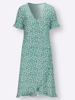 Jerseykleid in Wickel-Optik