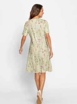 Jerseykleid mit Blümchen-Druck