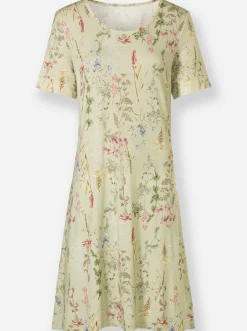Jerseykleid mit Blümchen-Druck
