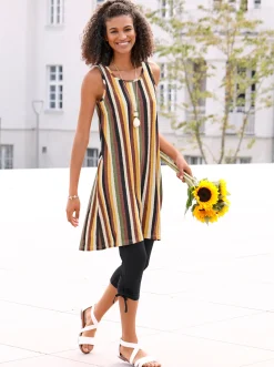 Jerseykleid mit Flammgarn-Struktur