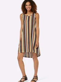 Jerseykleid mit Flammgarn-Struktur