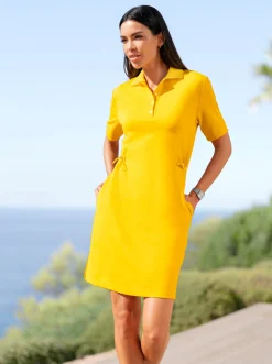 Jerseykleid mit Polokragen